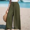 Women's Loose  Straight Drawstring Casual Pants