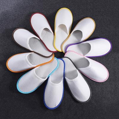 1 Pair Hotel Slippers Men Womens Top Quality Velvet Travel Disposable Cotton Home Hospitality Shoes Cheap SPA Guest Slides