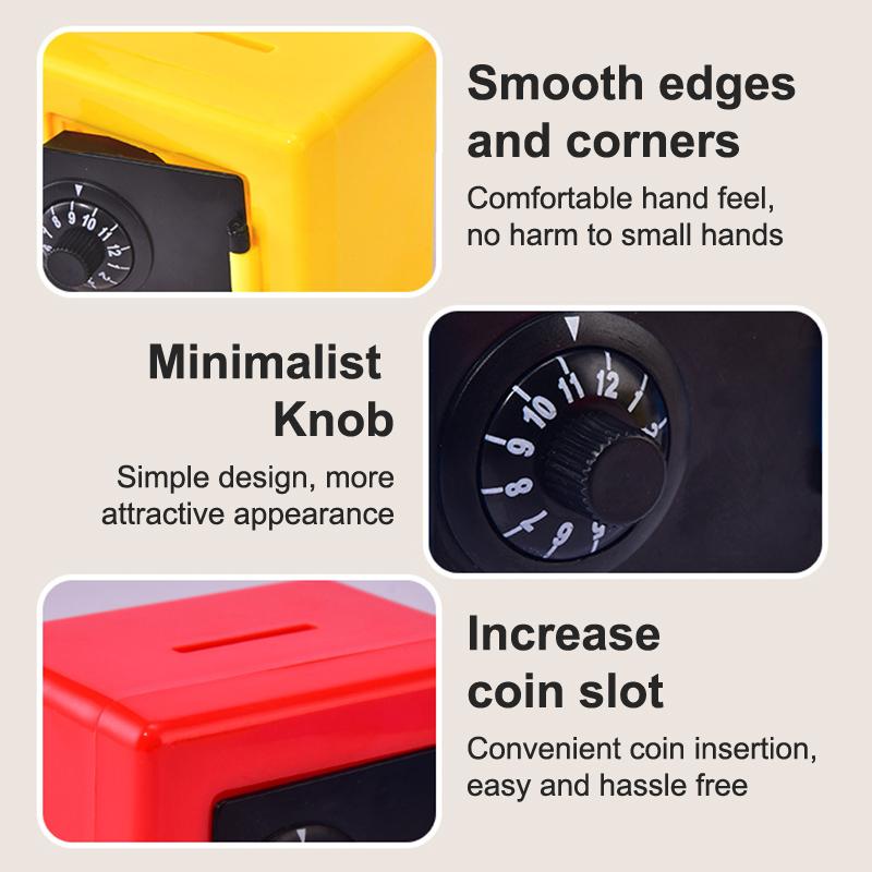 Coin Saving Money Box Children Gift Cash Piggy Deposit Safe Box Coin Cash Saving Large Space Safe Coin Cash Banks For Boys Girls