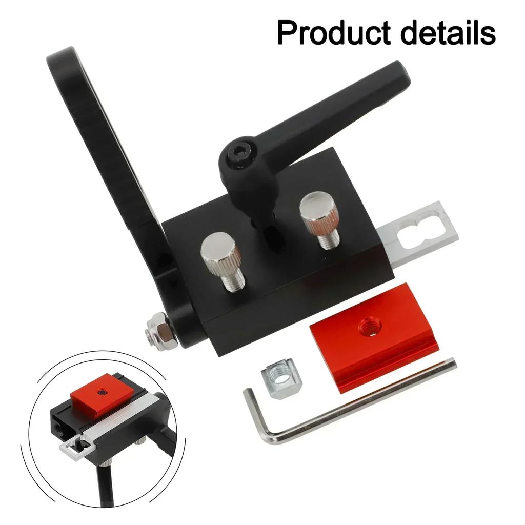 Adjustable Miter Track Stop CNC Machine Stop Red, Black optional Adjustable Woodworking Quick Attachment Design