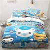 Neues 3D Cartoon Octonauts Bettwäsche-Set Gedrucktes Bettwäsche-Set Mit Kissenbezug Bettdeckenbezug Weich Queen King Size Bettwäsche Zuhause