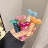 Modische Zopf-Gummibänder Herz-Haarseil Telefonkabel-Haargummis Scrunchies Haarbänder Mädchen-Accessoires