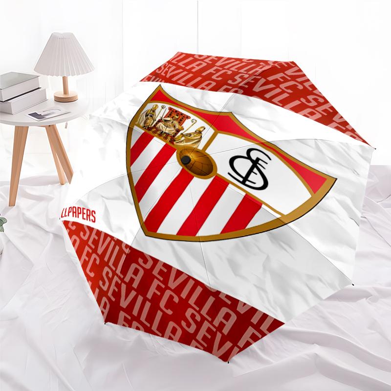 Printed Seville logo Folding Umbrella,Outdoor,Leisure,And Travel Umbrella,Durable Umbrella Fabric,Birthday And Holiday Gift