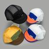 Flat Brim Patch, Letter Contrasting Color, Baseball Cap, Men'S And Women'S Sunshade Mesh, Outdoor Leisure Sports Cap