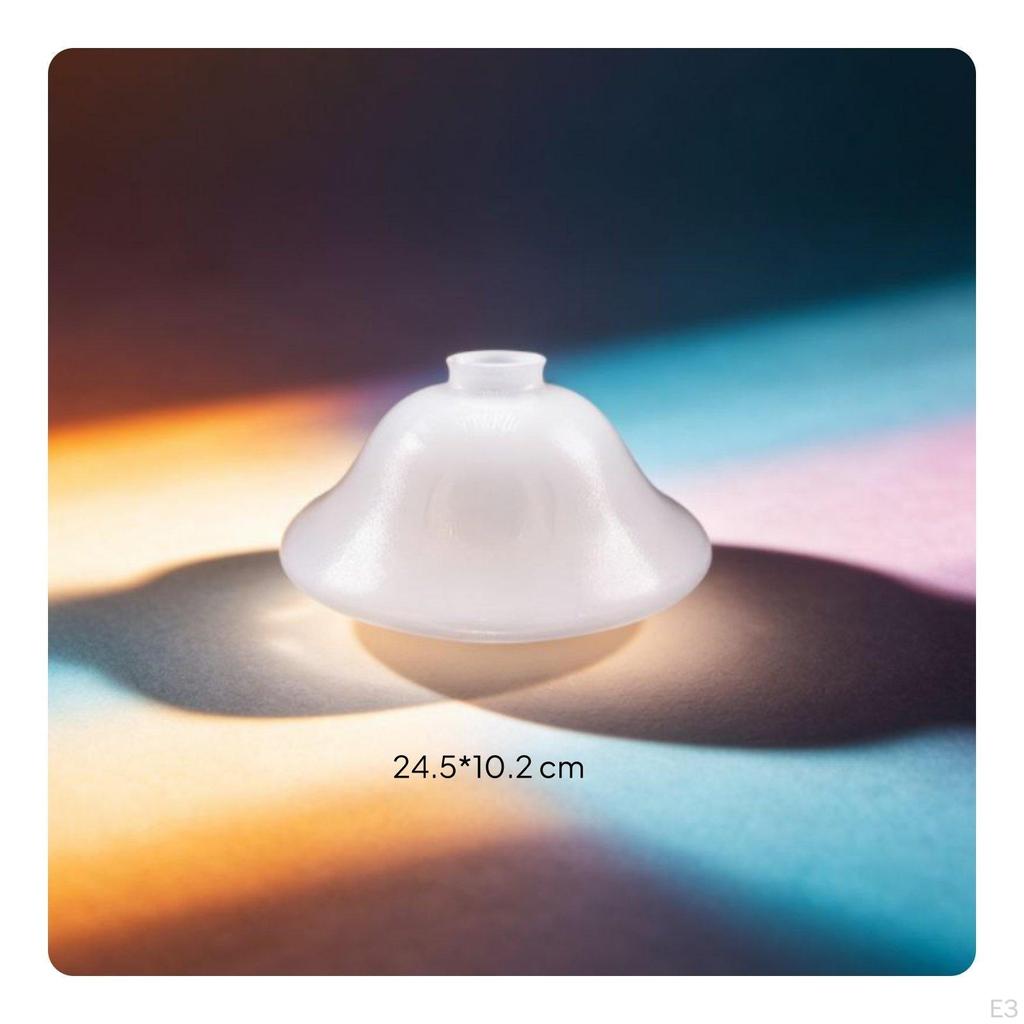 Glass Lampshade Ruffled Edge Replacement Shade DIY Friendly for Dining