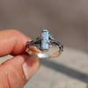 Ring, Bohemian Vintage Leaf Rectangle Zircon Women's Hug Ring