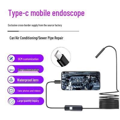 7mm Type-C Mobile Endoscope: HD Inspection Probe for Home Appliance and Pipeline Repair
