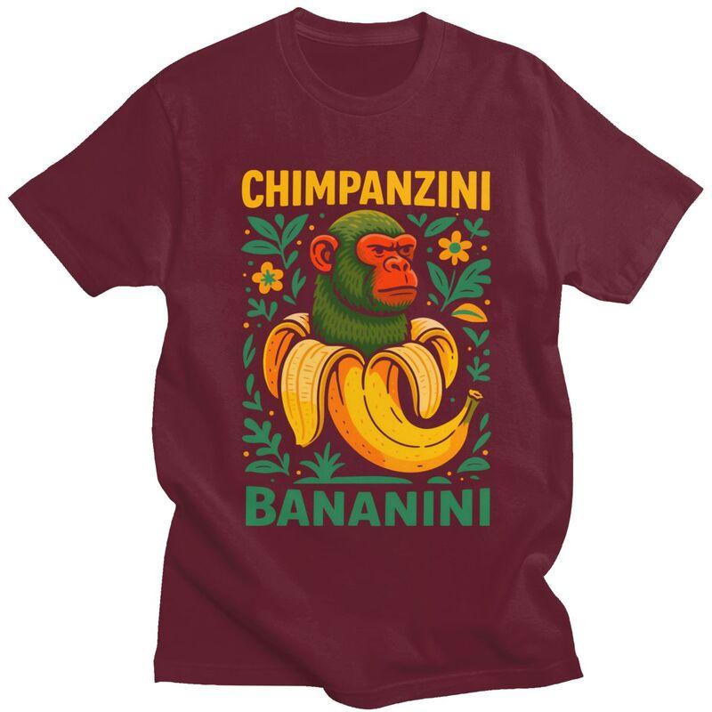 T-shirt Bananini Italian Brainrot Memes Hommes Femmes Manches Courtes T-shirt Graphique Hauts Coton Pur Ample Surdimensionné Vêtements