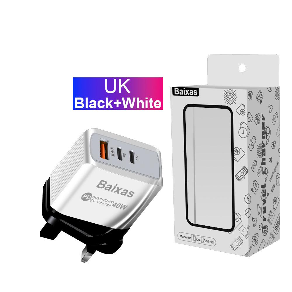 Universal Power Adapter: Compatible with EU, US, UK, AU Standards, featuring 1U + 2PD Charging Ports.