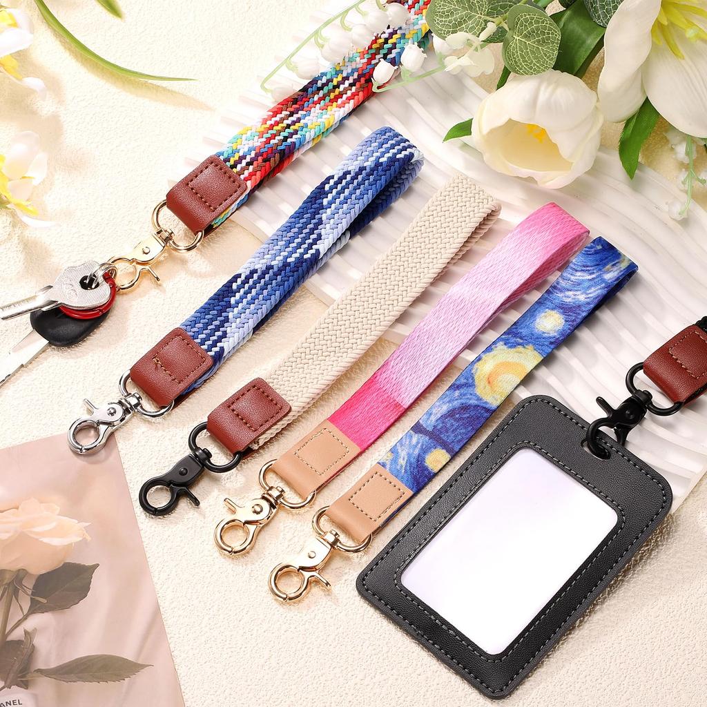 Wrist Lane Yard Keychain 200mm Blade Strap Gold Buckle Keychain Unisex for Car ID Beige [uxcell] Keys, Cards, Wallets,