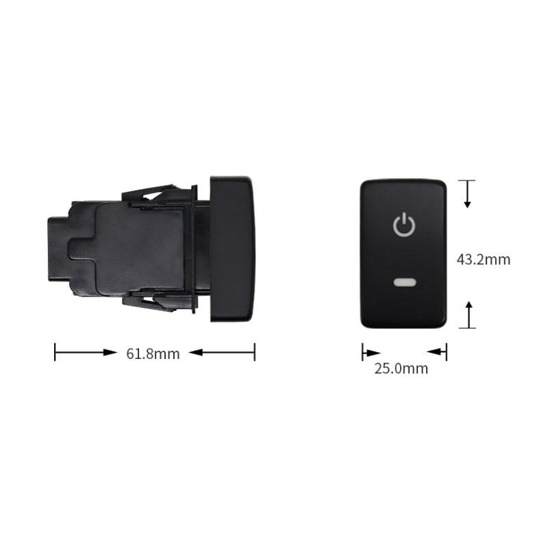 1 PZ BSM DRL LED Riscaldamento Specchietto Retrovisore Sensori di Parcheggio Alimentazione Pulsante Interruttore Volante Per Honda Fit