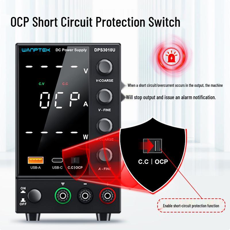 GuCe DPS3010U 30V 10A Adjustable DC Power Supply for Battery Activation, Charging, Electroplating, DIY and More