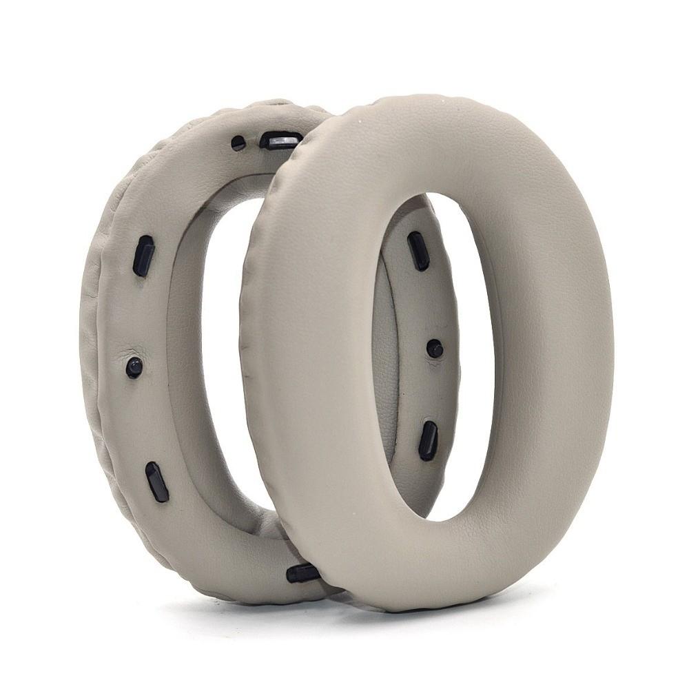 1 Pair Protein Leather Headset Earmuff for Sony WH-1000XM2 / MDR-1000X Headphones Repair