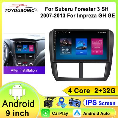 Android 13 Carplay Car Radio For Subaru Forester 3 SH 2007-2013 For Impreza GH GE 2 Din Multimedia Player 2 Din Head Unit Stereo