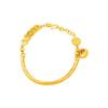 Chic Vietnamese Gold Hammered Fortune Bangle: Women's Luxury Court Style Imitation Coin Bracelet