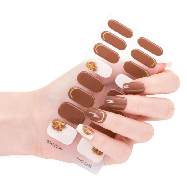 Semi-Cured Gel Nagellackstreifen Gel Nägel Vollständige Wraps Streifen Gel Nagelaufkleber