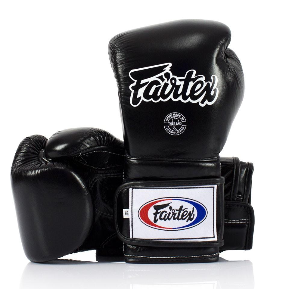 Fairtex Echte Leder Boxhandschuhe BGV9 Schwarz 16oz