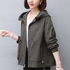 Mom's High-End Women's Hooded Jacket - New 2024 Spring/Autumn Casual Loose Fit