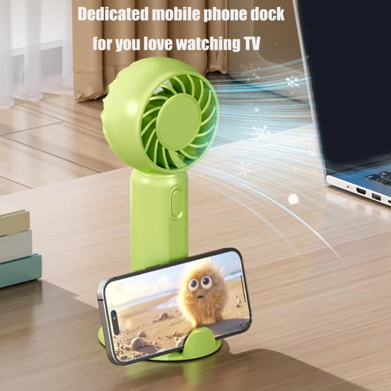 Handheld Cooling Fan Portable USB Charging Electric Fan with Adjustable Three Speed Setting for Home Or Outdoor Activity