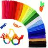 100pcs Pipe Cleaners, Pipe Cleaners for Crafts, Craft Supplies Multicolor Chenille Stems for Art&Craft Christmas DIY Projects