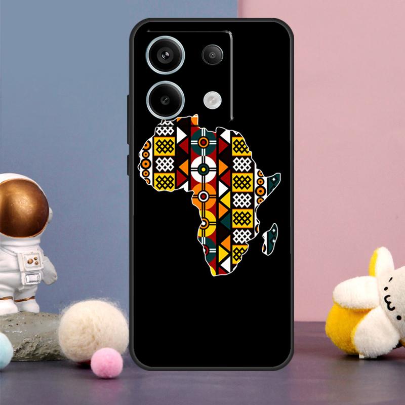 Africa Map Geography Cover For Xiaomi Redmi Note 13 12 11 9 10 Pro 12S 11S 10S 9S Redmi 13 12 10C 12C 13C Case