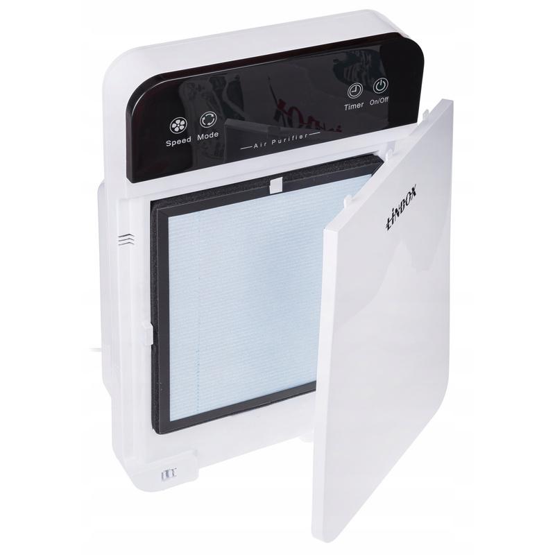 Automatic Air Purifier 7 in 1 35W Hepa Uv Ionization LCD Remote Control Night Mode 60M² Smog Allergens Bacteria Pollen