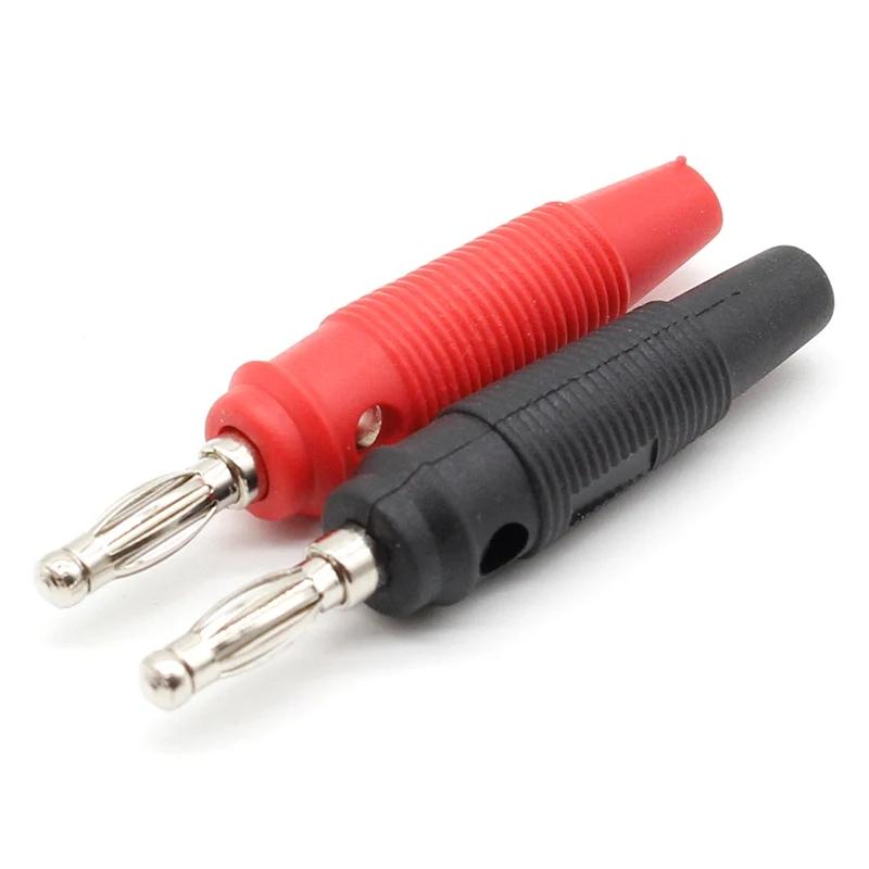 

10/24/50Pcs 4mm Male Plugs Pure Copper Gold Plated Musical Speaker Cable Wire Banana Plug Connectors Jack for Audio Amplifier 10pcs
