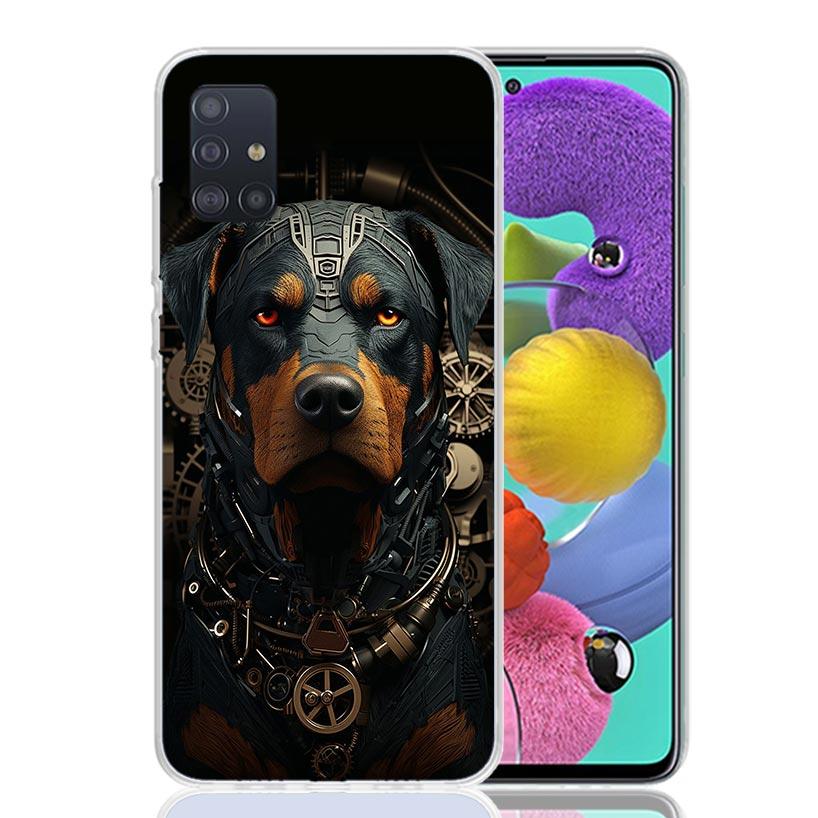 Rottweiler Dog Rottie Phone Case For Samsung Galaxy A52 A32 A22 A12 A02S A50S A30S A51 A31 AA71 Note 20 Ultra 10 S10 Plus Galaxy