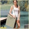 Folding beach lounger for sunbathing, garden bag for the beach with backrest 2 in 1