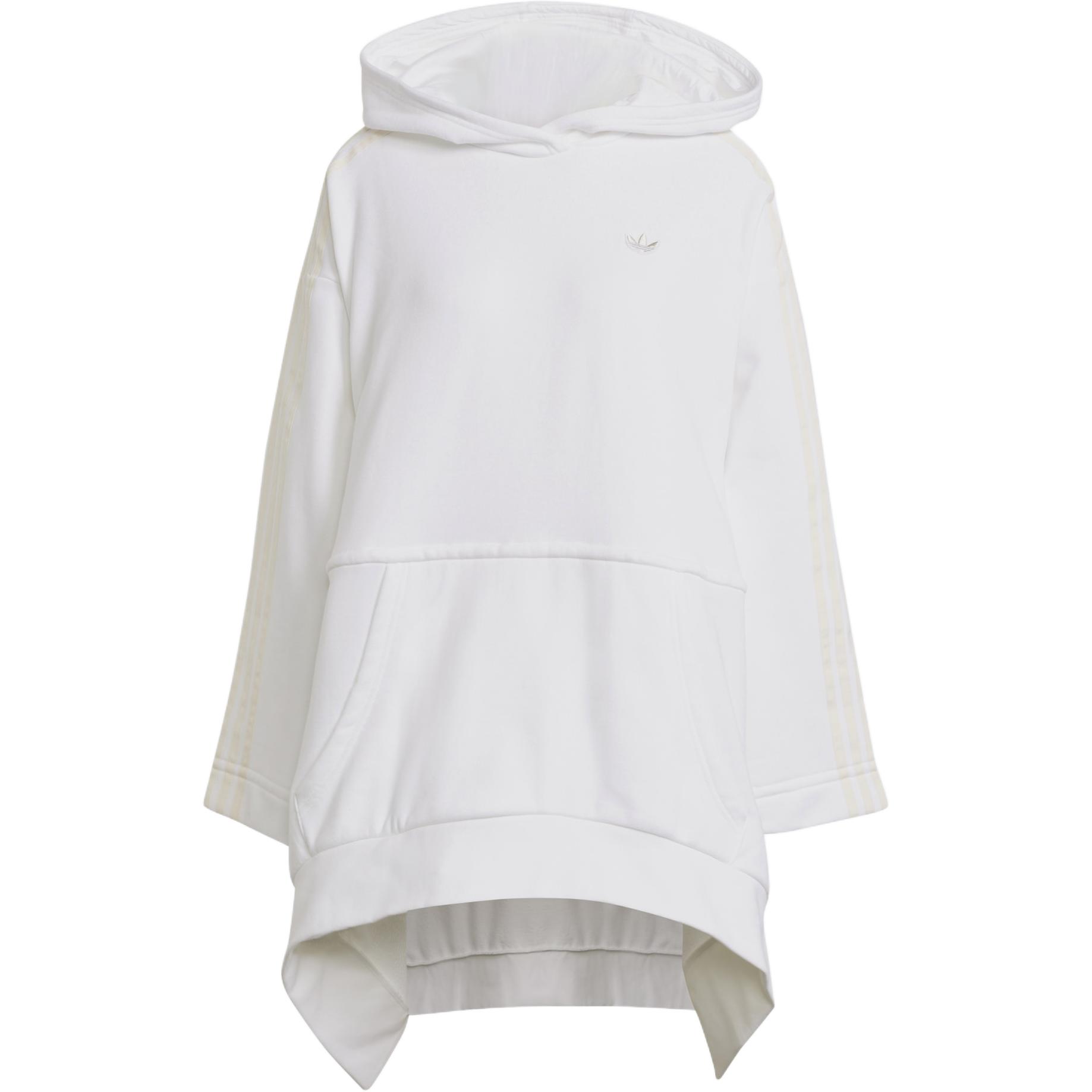 

adidas Originals Women s Oversized Longline Hoodie White Female GN3099 S