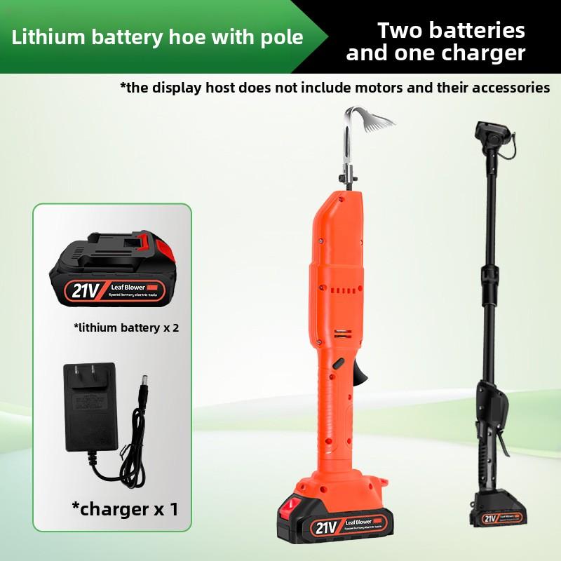 Multifunctional Handheld Electric Hoe, Cordless Lithium Garden Tiller, Portable Weeding & Soil Loosening Cultivator for Backyard Flower Beds