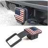 2 Inch Trailer Hitch Cover, American Flag Tube Plug Ert Cap Fit For 2" Receivers, Car Exterior Accessories, US Patriotic Tow Hitch Cover For Most