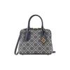 Tory Burch T Monogram Swing Two-Way Zipper Closure Fabric And Leather Mini Shoulder Crossbody Bag Women Handbags Navy-Blue 155620-405