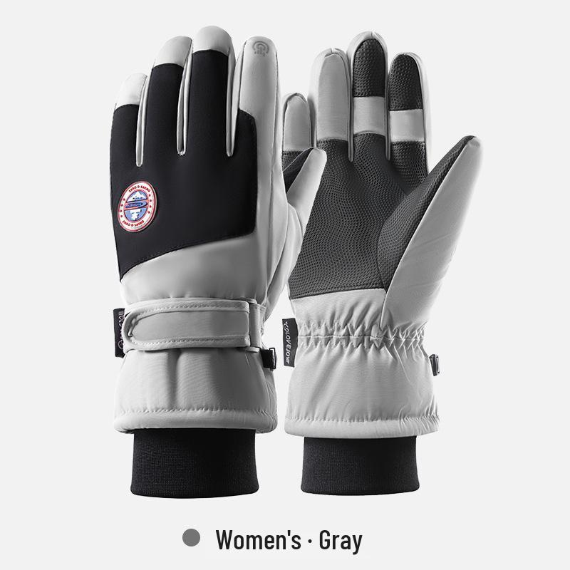 Unisex Winter Ski Gloves: Water-Repellent, Windproof, Thick, Warm, Non-Slip, Touchscreen Compatible, Ideal for Skiing, Cycling, and Driving