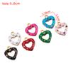 5pcs 2pcs Color Enamel Heart Moon Charm Stainless Steel Crystal Beads Earrings Pendant DIY Jewelry Making Necklace Accessories
