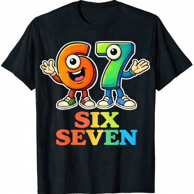 Six Seven Number Kids Math Joke School T-Shirt XXXXL