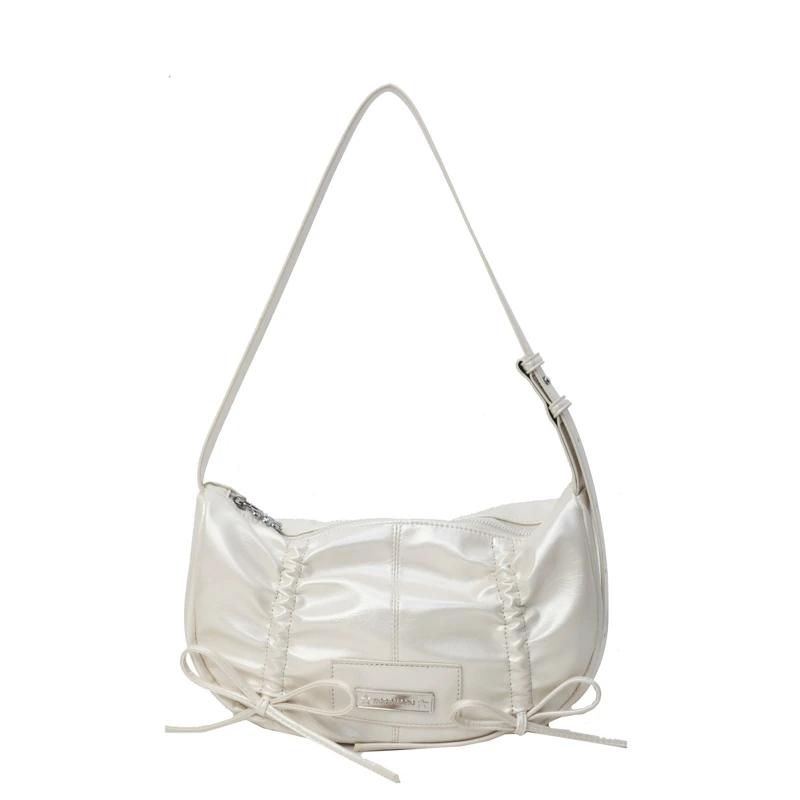 Solid shoulder bag for women's sewing soft interior compartment zippered pocket bags fashionable new