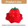 Strawberry Red Hat Fruit Headgear Fun Halloween Costume Accessories Party Photo Props Cosplay Masquerade Costume