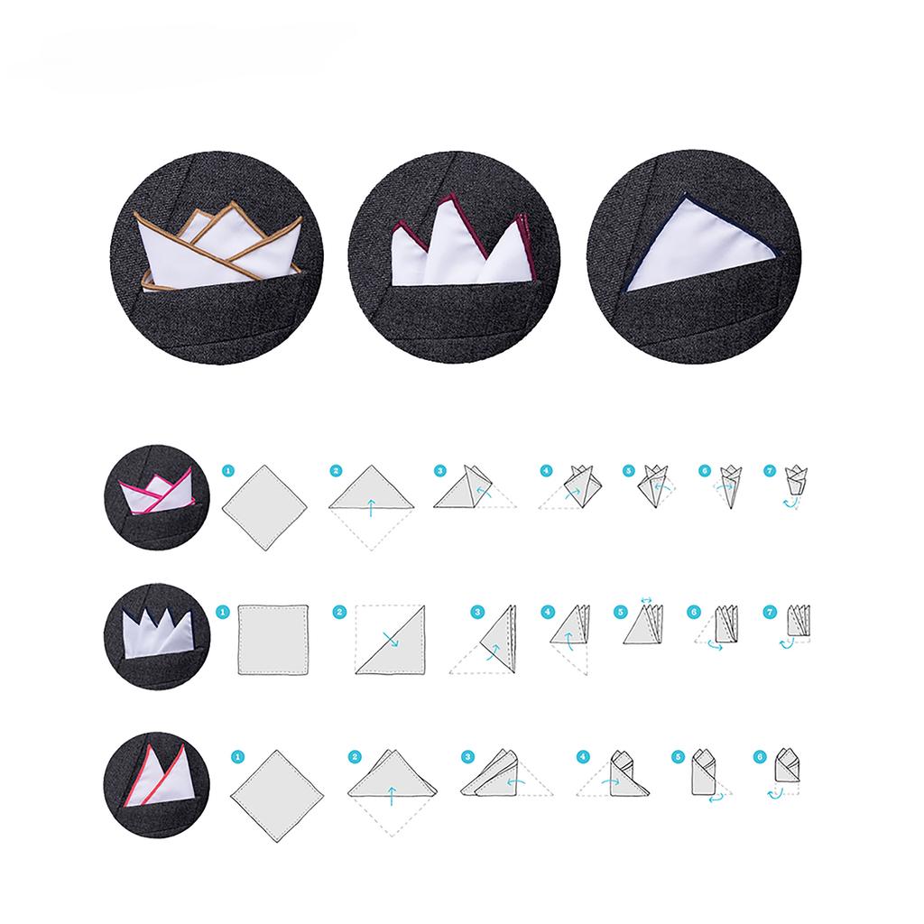 Pocket Squares Holder, Handkerchief Keeper,  Handkerchiefs, For Men, Gentlemen,