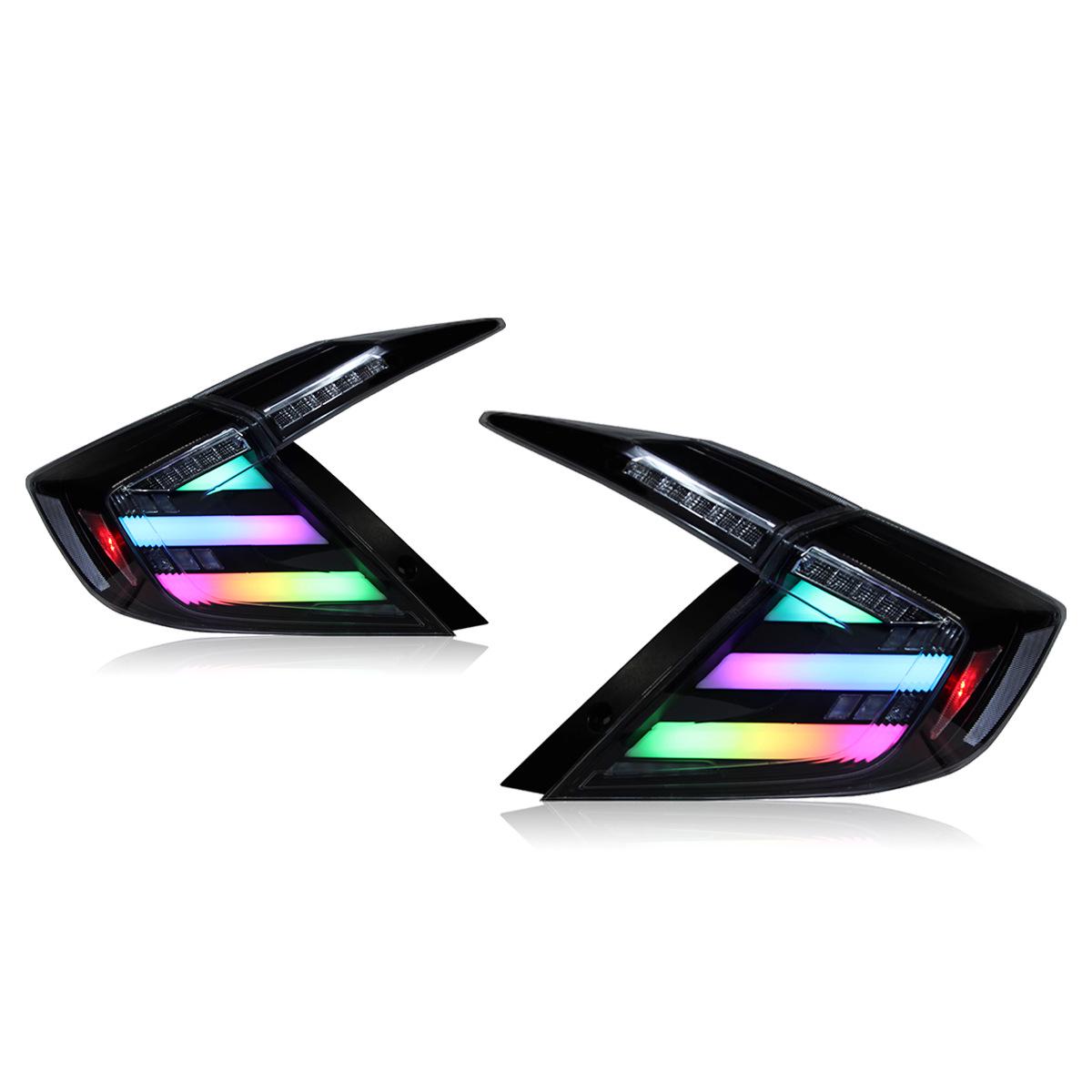 

16-21 Civic Gen 10 Mugen Edition RGB Tail Lights with Flowing Turn Signals