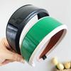 PROLY New Fashion Hair Accessories For Women Side Side PU Leather Hairband Solid Color Turban Summer Vintage Headband For Adult