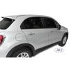 Air Deflectors - J&J AUTOMOTIVE - Fiat 500X - Smoked - Reinforced Acrylic - Easy Installation
