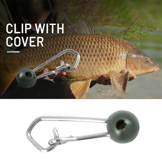20Pcs Fishing Line Sinker Lock Snaps Fishing Clips Small Mini Design Easy To Carry Freshwater Stainless Steel Snaps Fishing Tackle