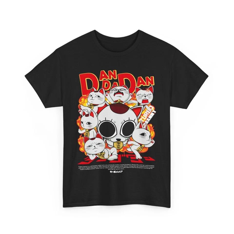 Dandadan Cat TurboGranny Cute Anime Unisexga Cat Costume Best TShirt Black S