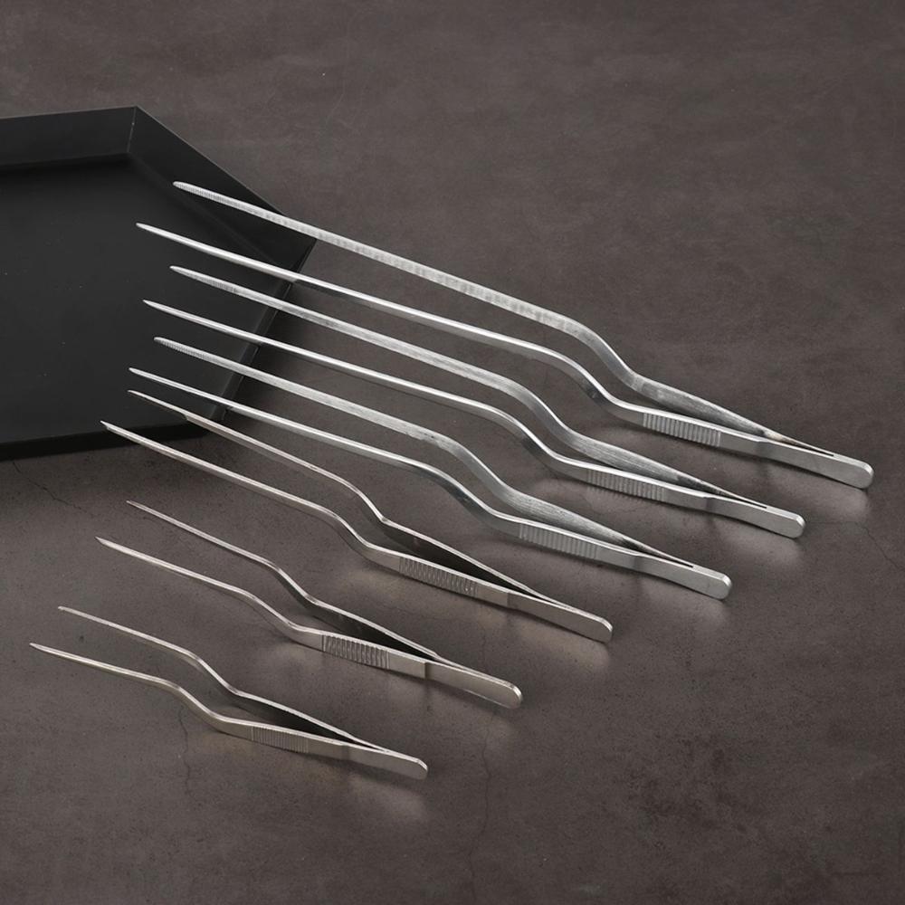 Grill Stainless Steel Serving Presentation Chef BBQ Clip Food Tweezer Barbecue Tongs Pliers