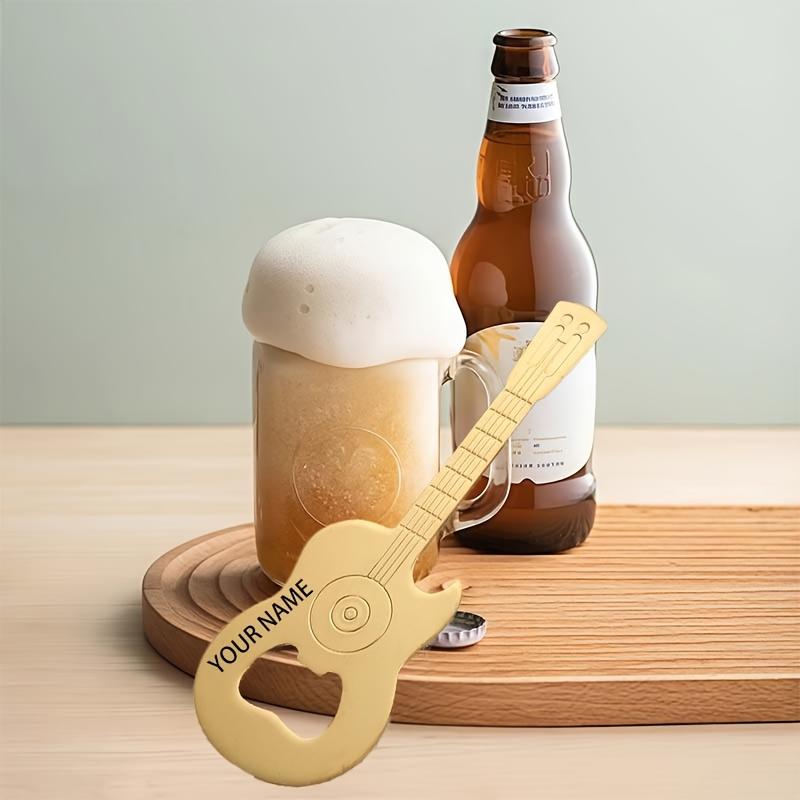 10pcs Guitar Shaped Beer Bottle Openers, Stainless Steel, Creative Design for Home, Restaurant, and Hotel Use, Ideal for Opening Bottles