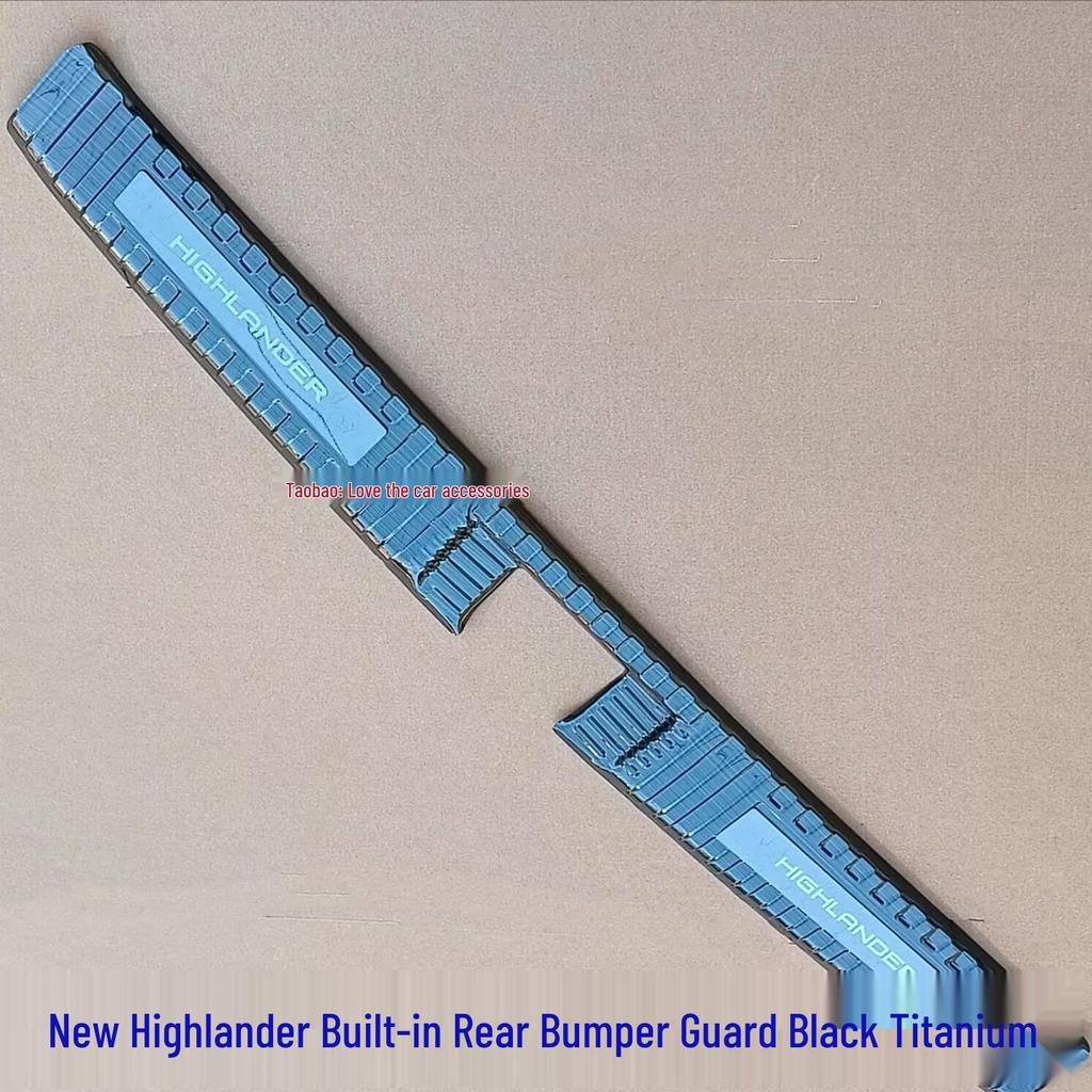 Rear Bumper Guard & Step for 2022-2024 Highlander, Crown Lu Fang Stainless Steel Trunk Protector