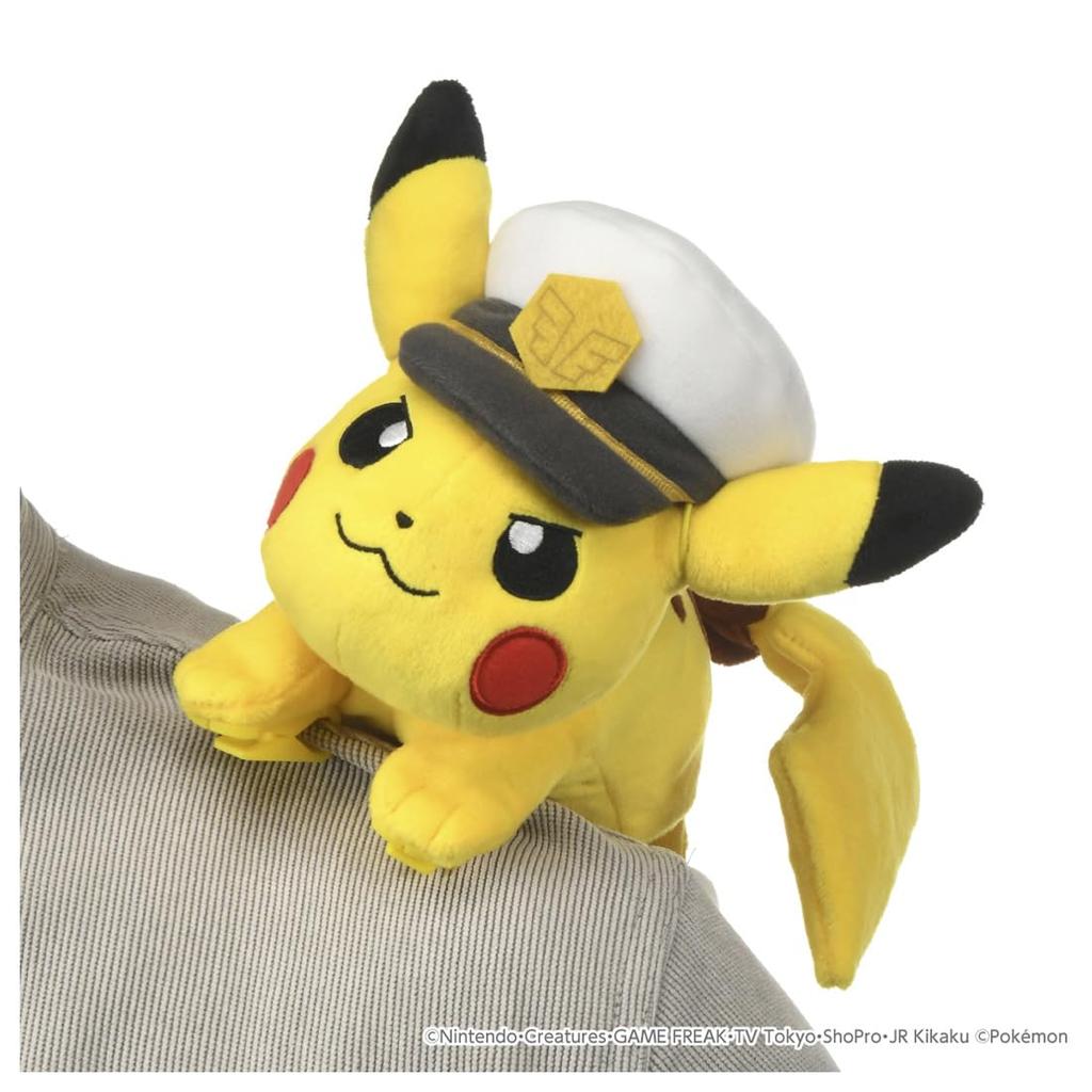 TAKARA TOMY Pokemon Plush Toy: Captain Pikachu