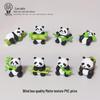 Bamboo Panda Cartoon PVC Ornament for Desk or Car - National Treasure Toy