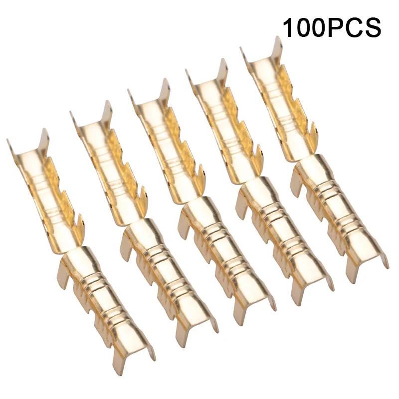 30/100pcs 453u Type 0.3-1.5mm2 Terminal Connector Dual Interface Terminal Electronic High Precision Yellow Copper